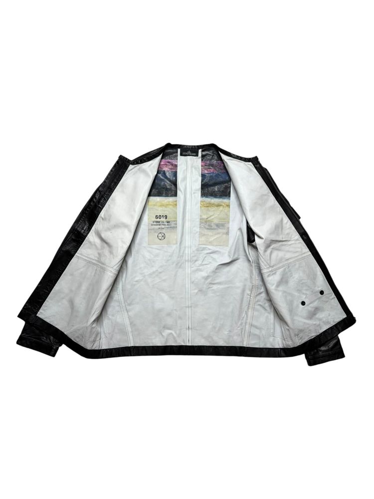 Stone Island Leather Jacket 4