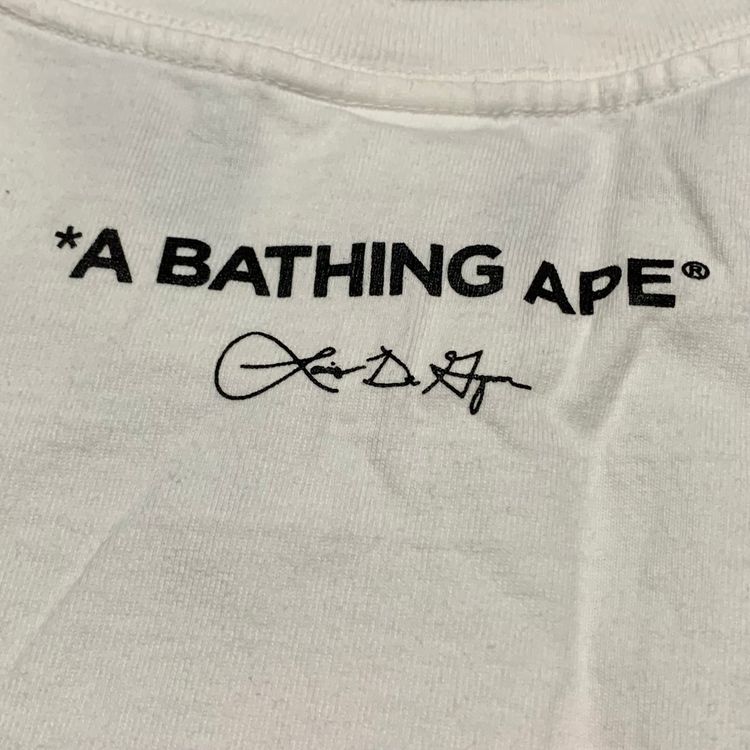 Bape Medium Louis De Guzman Baby Milo White Tee A Bathing Ape 2022 image 6