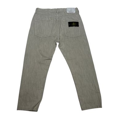 Stone Island Compass badge Jeans Beige Trousers
