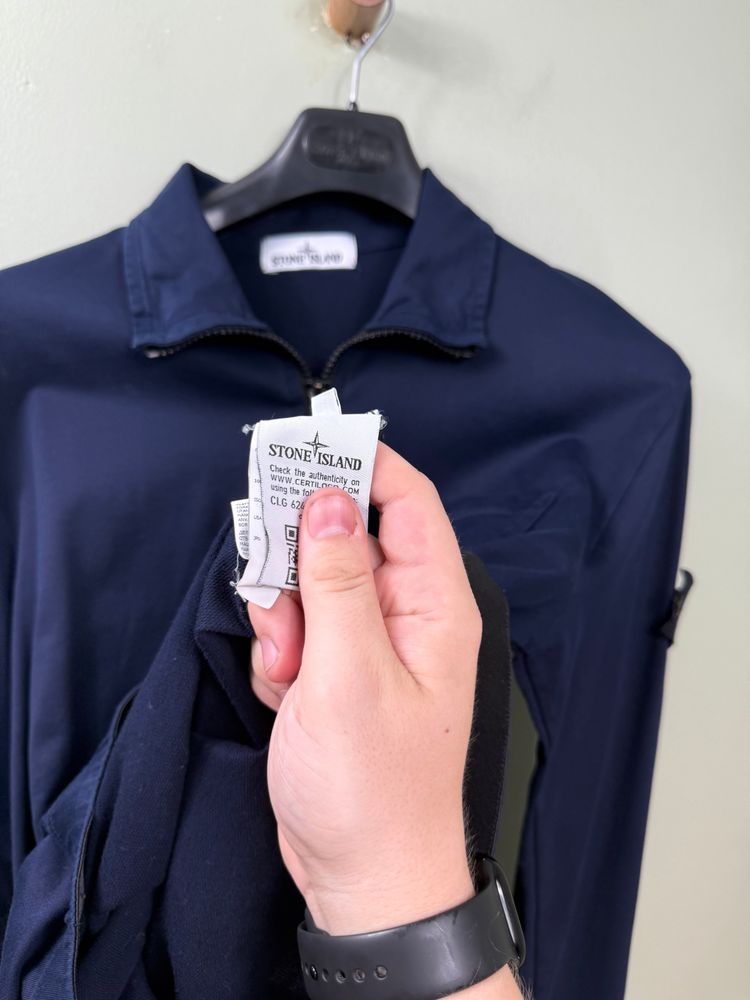 Stone Island Navy 1/4 Zip Jumper image 3