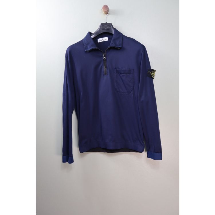 Stone Island Navy 1/4 Zip Jumper image 1
