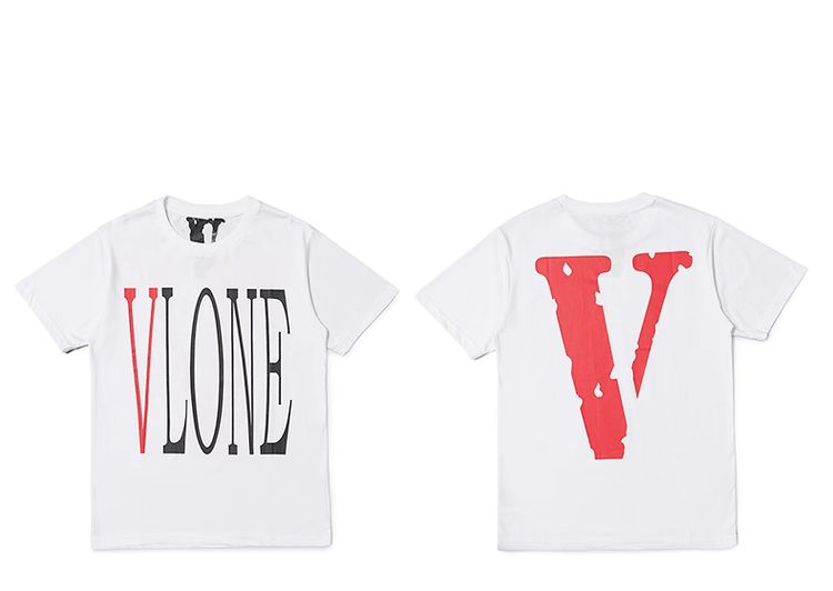 Vlone Vlone white red V tee product image