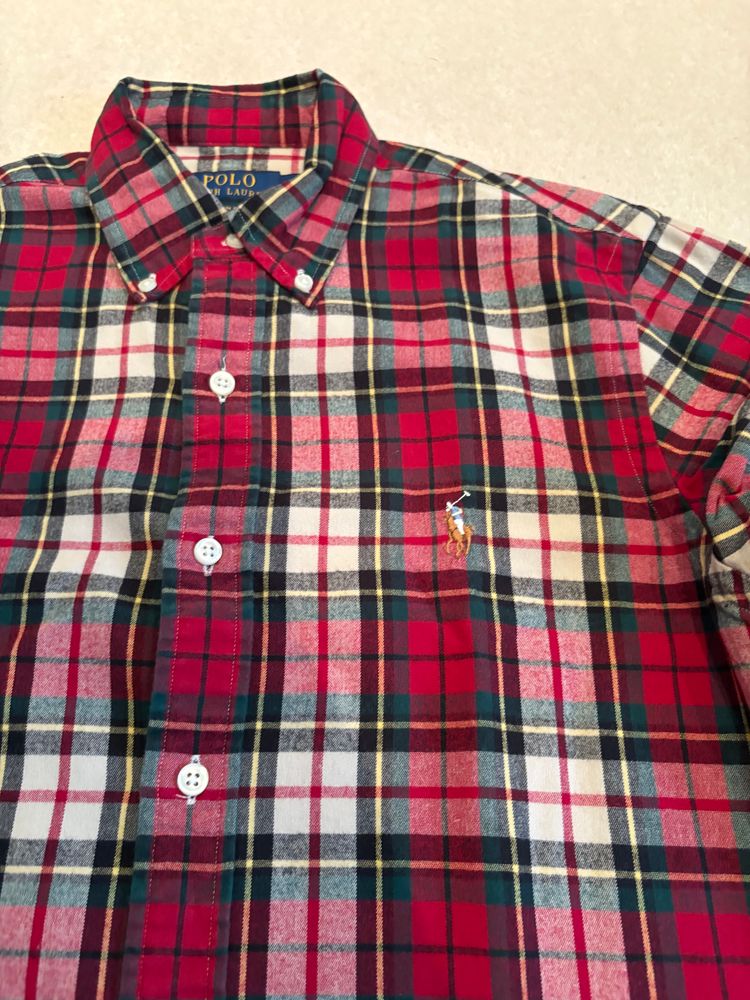 Polo Ralph Lauren Red Plaid Button-Up Shirt image 4