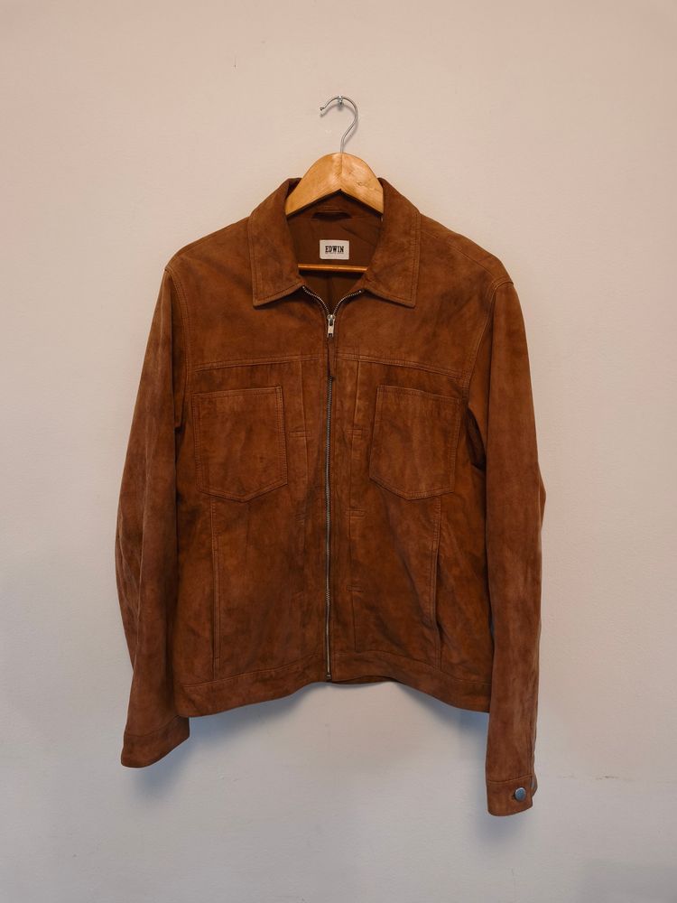 Edwin Panhead Zip Leather Jacket