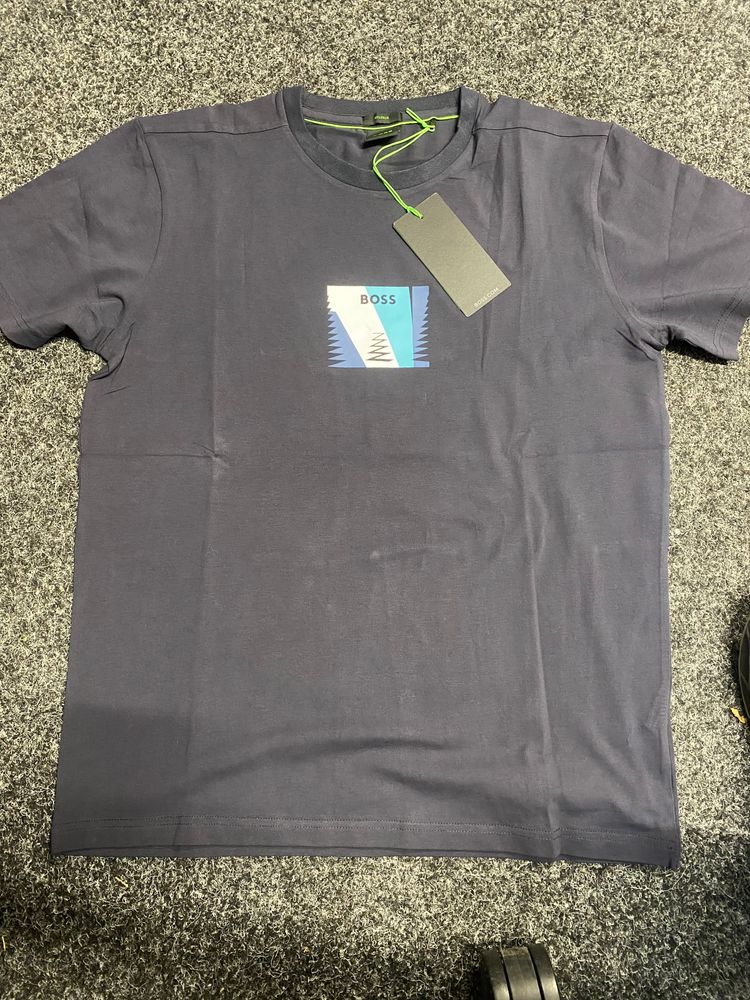 Boss Men'S T-Shirt Navy blue RRP £69.99