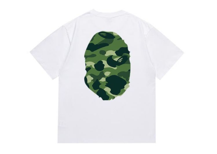 BAPE APE HEAD CAMOUFLAGE-PRINT TEE - WHITE image 3