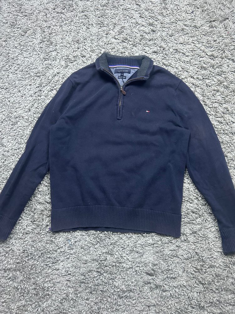 Tommy Hilfiger Tommy Hilfiger Navy Quarter-Zip Sweater product image