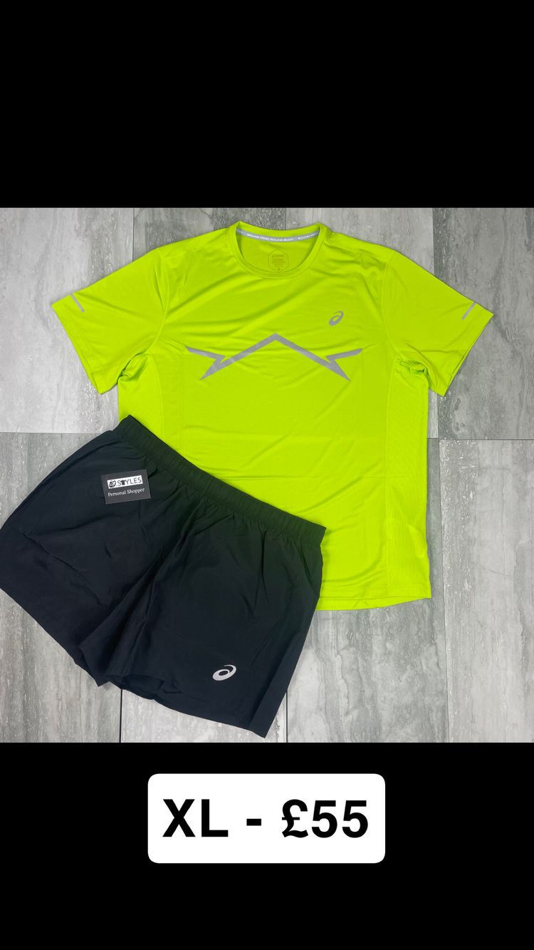 Asics Running Shirt and Shorts Set