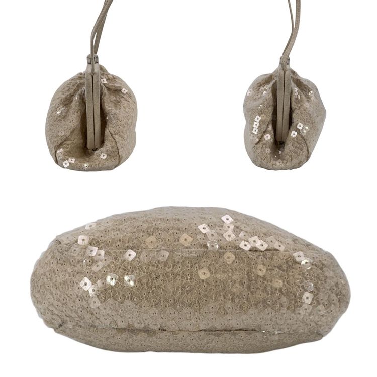 Immagine di Bottega Veneta Vintage Suede Shoulder Bag Sequins 2