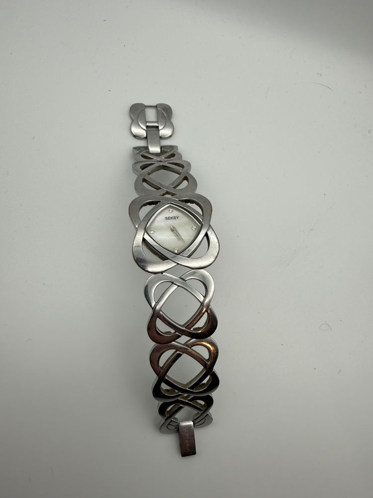 Seksy Women'S Silver Bracelet Watch 2