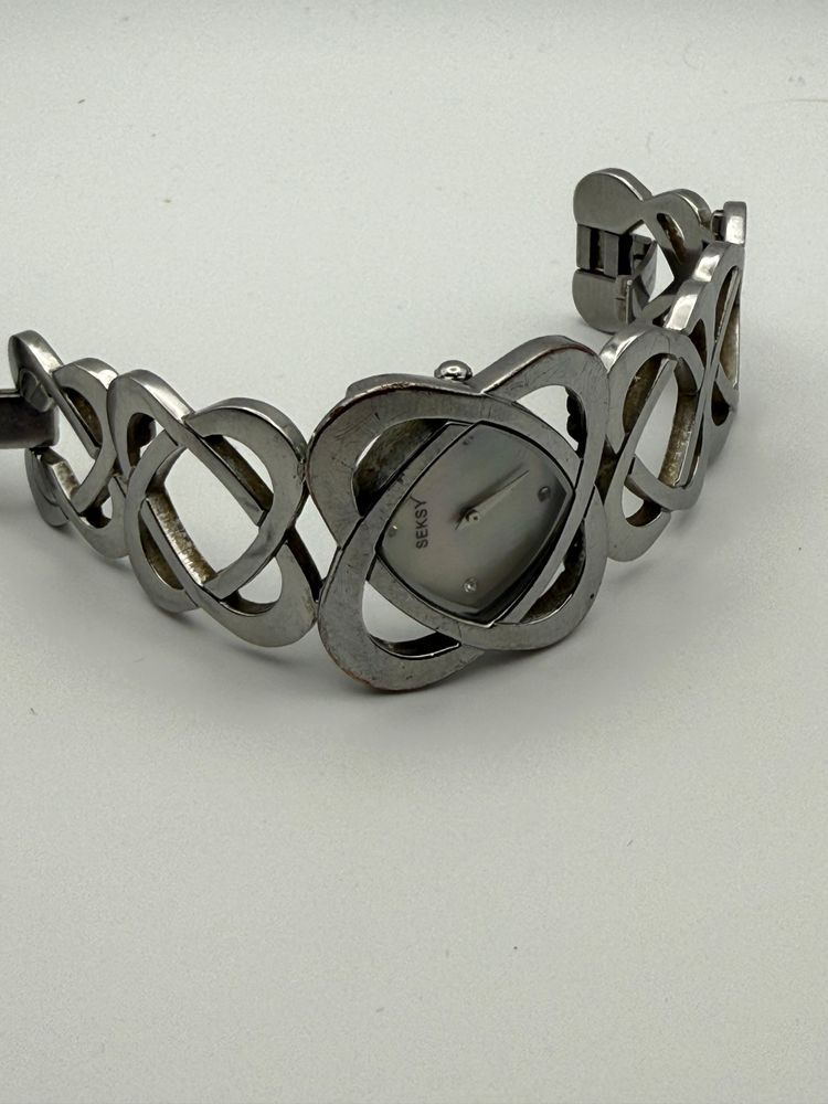 Seksy Women'S Silver Bracelet Watch 5
