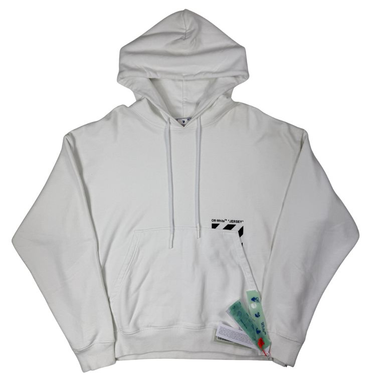 SUDADERA CON CAPUCHA OFF WHITE - talla XL