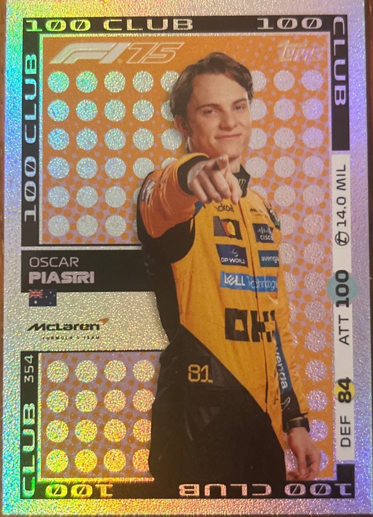Oscar Piastri Pack 3 Cards F1 75 Formula 1 Trading Card image 1