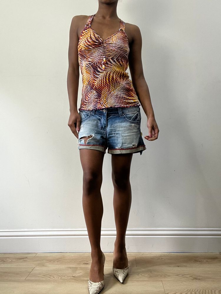BEST PICKS | extra small purple patterned top 2