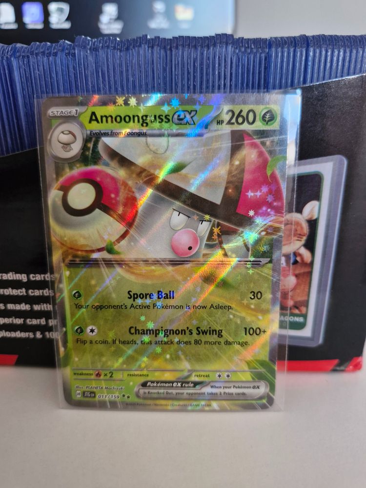 Pokemon Trading Card Amoonguss Ex imagen 1