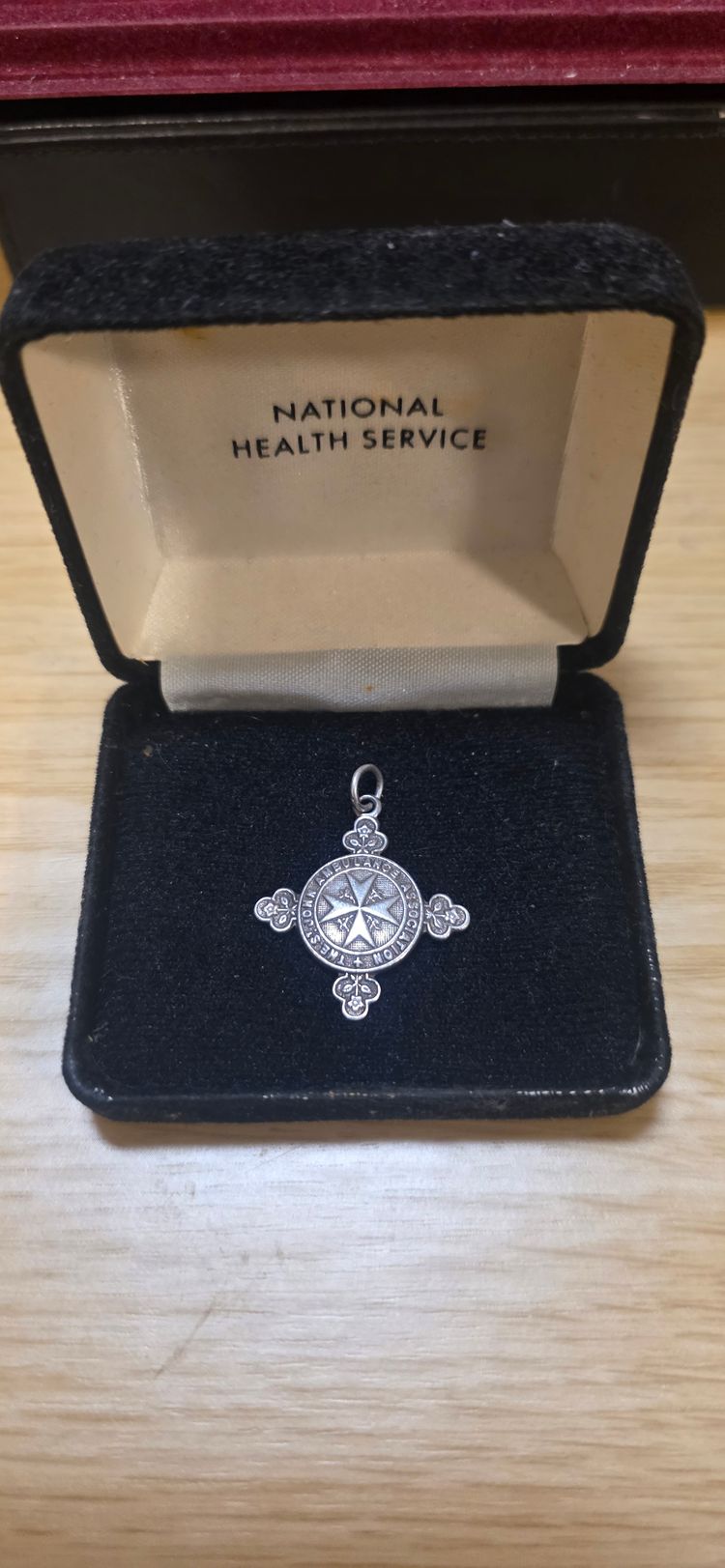 925 sterling silver Nhs Ambulance Service Medal Pendant
