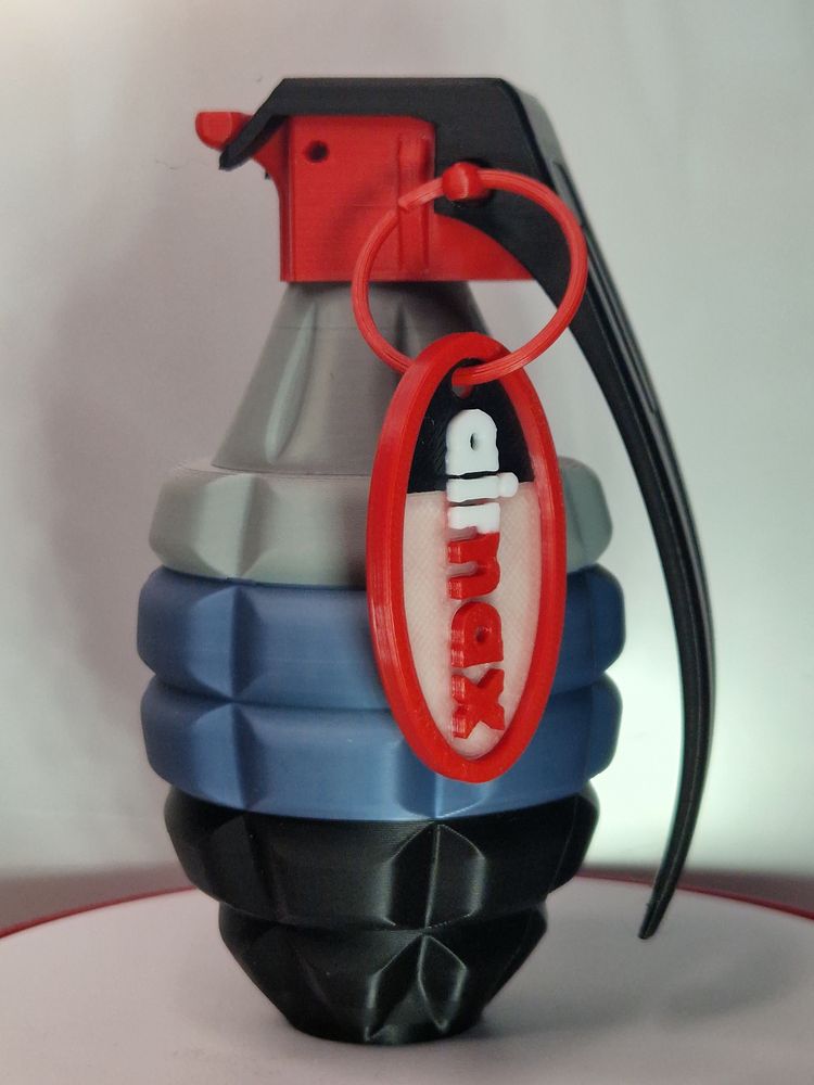  Airmax Grenade-Shaped Keychain obraz 2