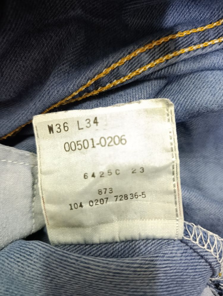 Levi's 501 W36 L34 vintage levis jeans usato unisex image 4