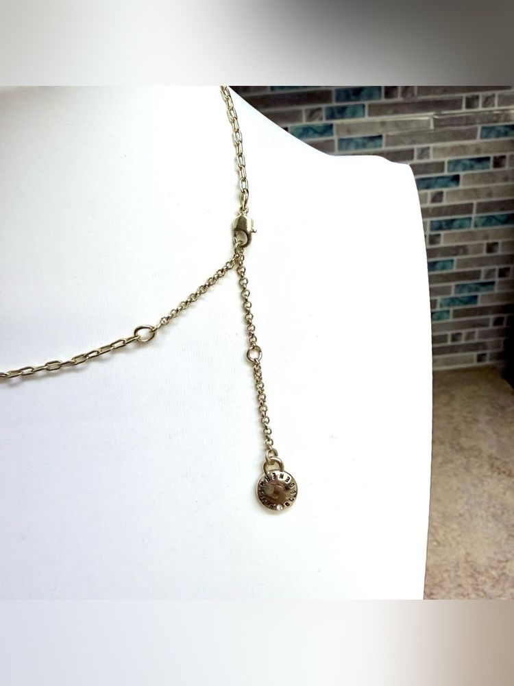 Gold-Tone Necklace With Hello Letter Charms And Star Charm imagen 2