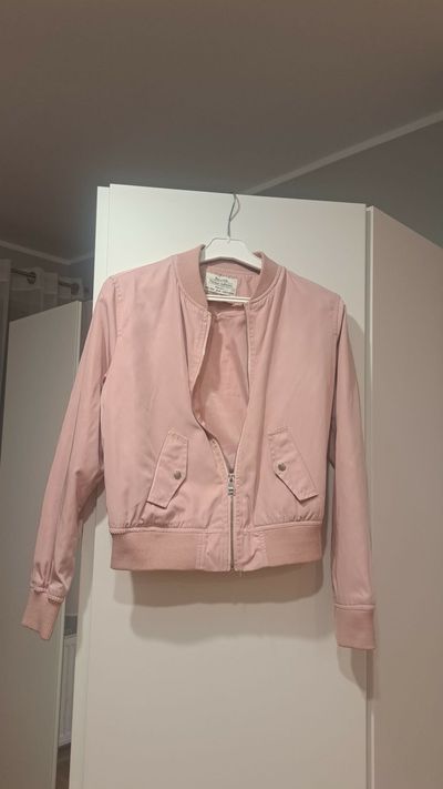 Pink Bomber Jacket Bershka
