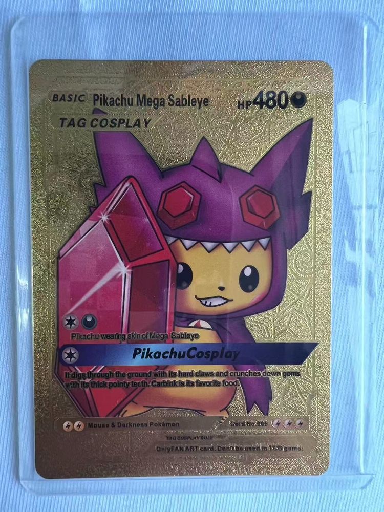 Pikachu Mega Sableye Cosplay Card imagen 1