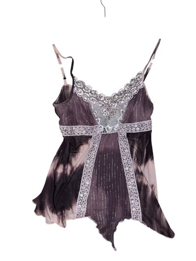 lace trim sleeveless top