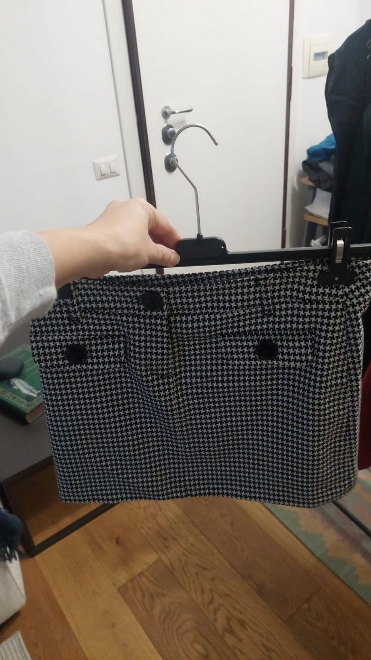 Other Black And White Houndstooth Mini Skirt product image