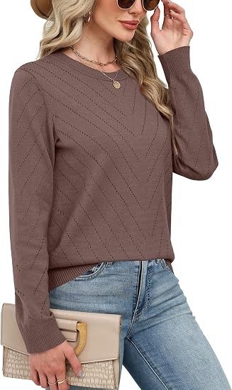 Brown Knitted Sweater obraz 2