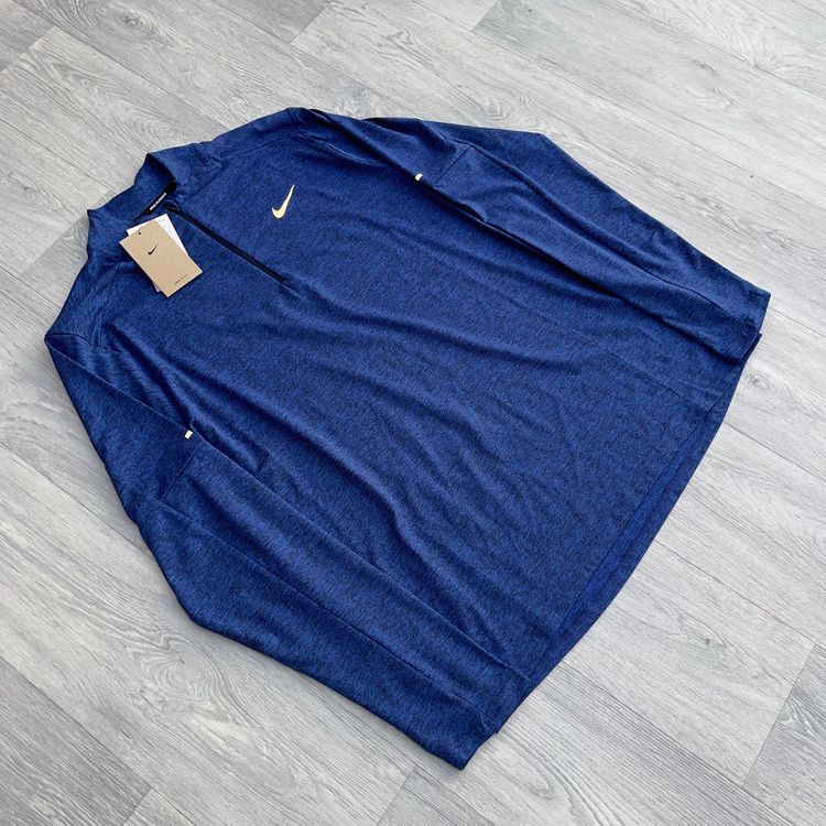 Nike Dri Fit Element Half Zip Track Top Running Training - Blue [DD4756-451]