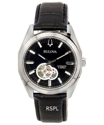 Bulova Marine Star Open Heart Blue Dial Automatic Diver's 96A291 200M Men's Watch