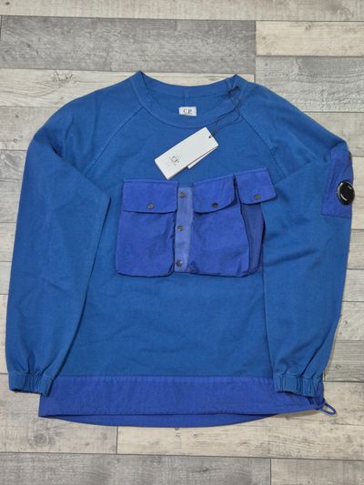 C.P. Company Blue Sweatshirt With Front Pockets