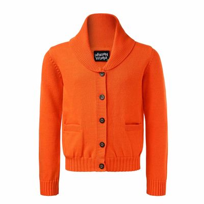 The Everyday Cardigan — Orange 1