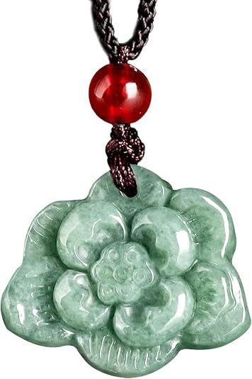 Green Flower Pendant Necklace