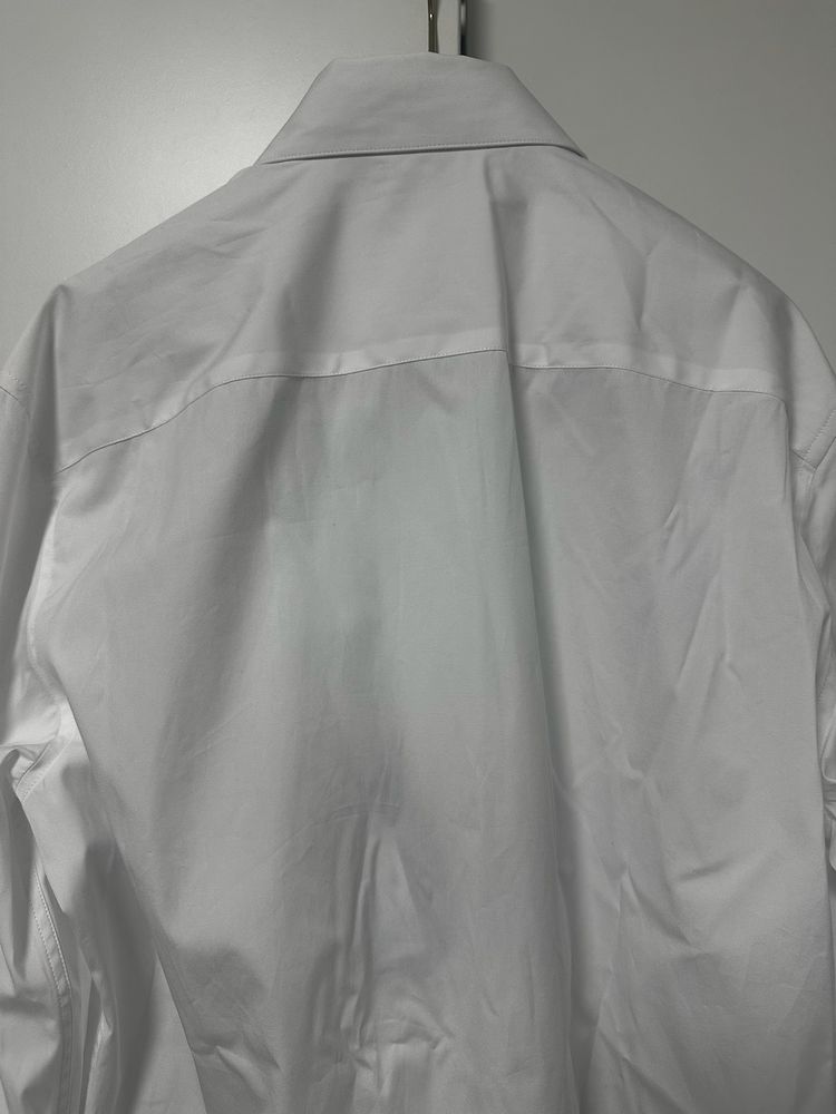 Versace White Shirt With Gold Medusa Logo image 10