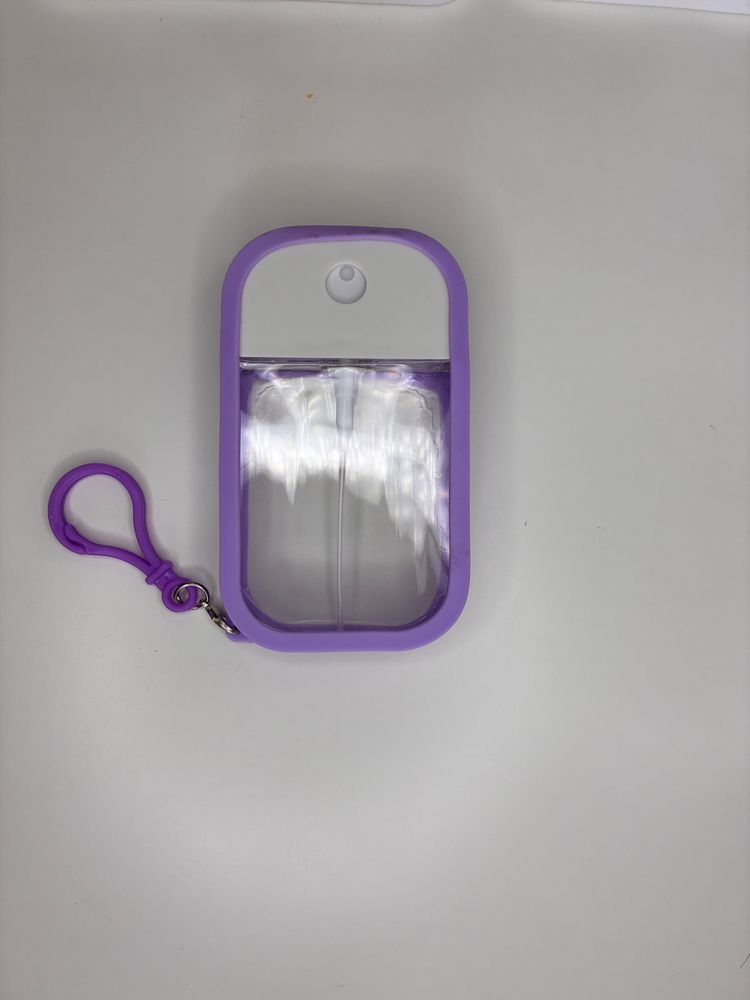 Clear Pouch With Colored Silicone Frame And Clip