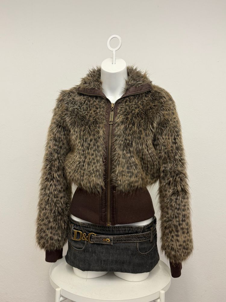 Leopard Faux Fur Jacket (UK10) image 3