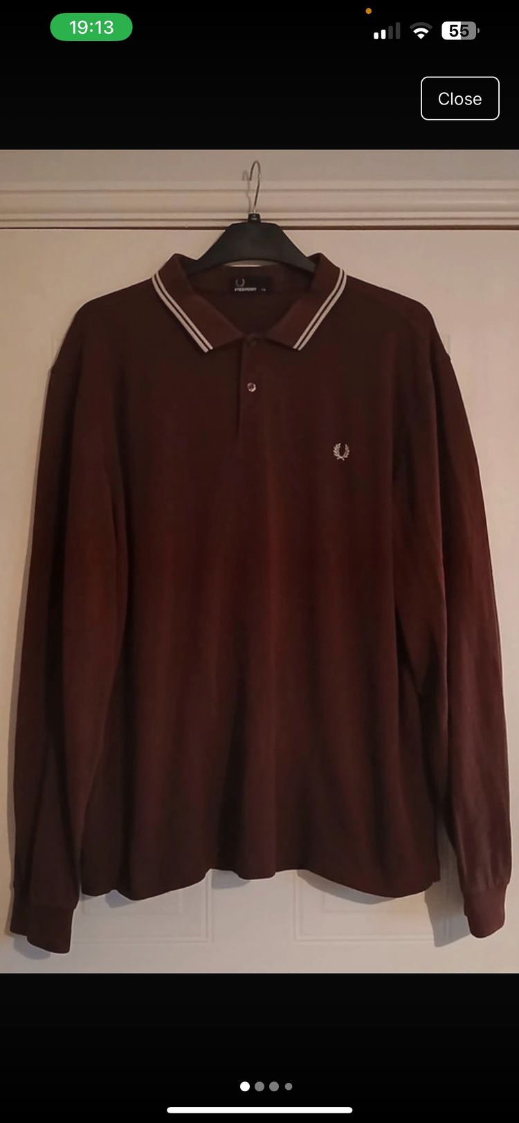 Fred Perry Long Sleeve Polo Shirt