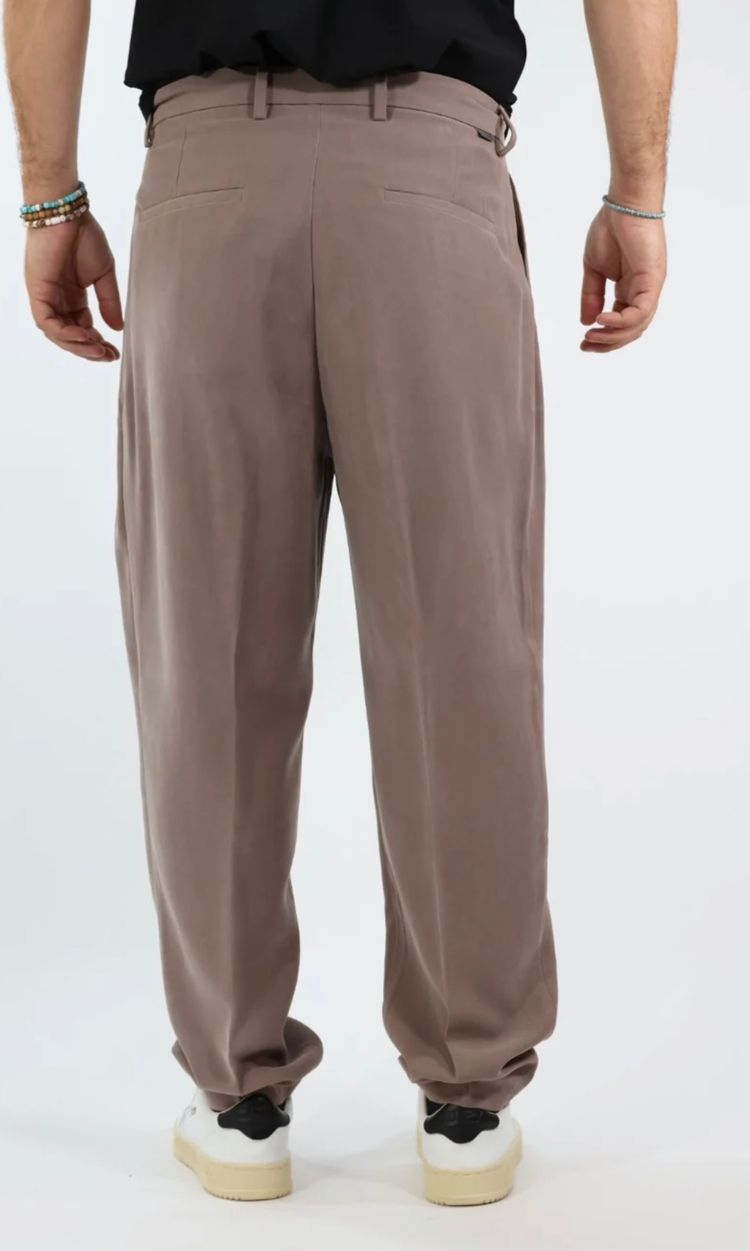 Brown Pleated Trousers over D