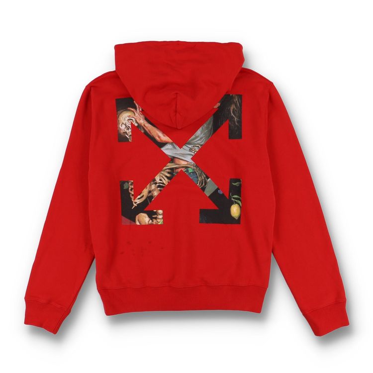 Off-White Red Pascal Skeleton Arrows Hoodie