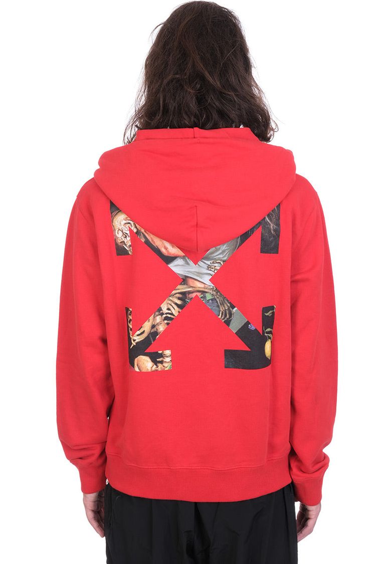 Off-White Red Pascal Skeleton Arrows Hoodie 9