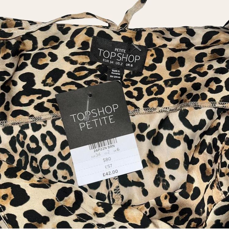 Topshop Leopard Print Jumpsuit image 3
