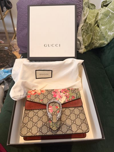 Gucci Dionysus Floral Print Gg Supreme Canvas Shoulder Bag