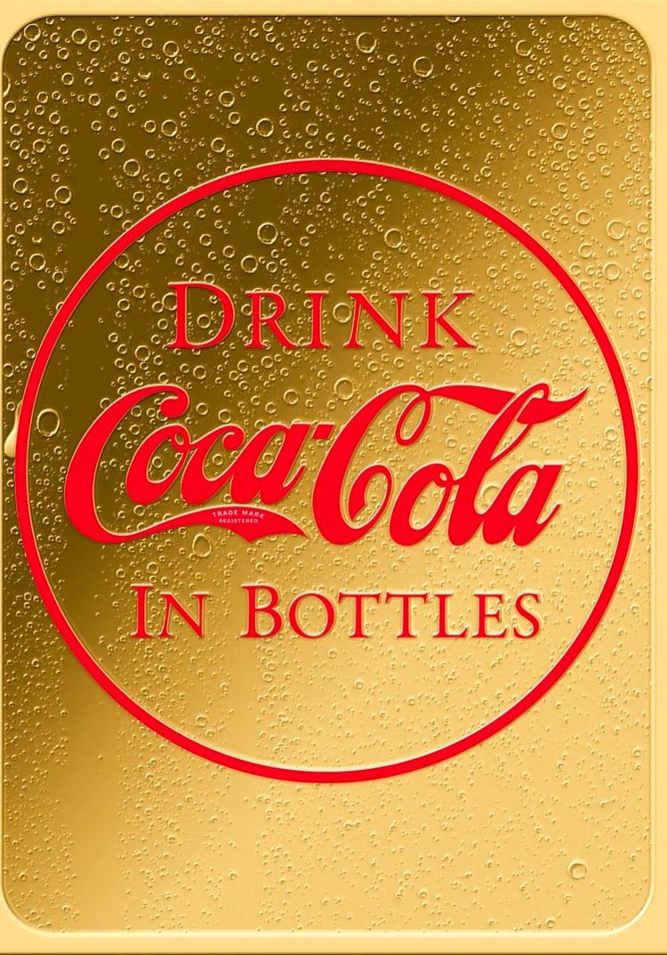 1/500 Gold  'Bottles' Coca cola bar in case