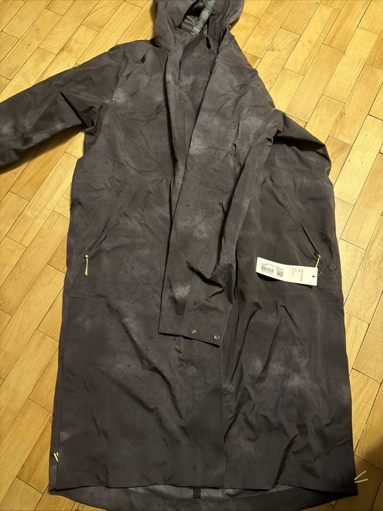Immagine di lululemon Lab Toja Shell Coat Mac Medium RRP £298 Celestial Black Granite BNWT 2