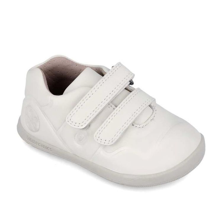 Other white children's shoe with double velcro straps product image