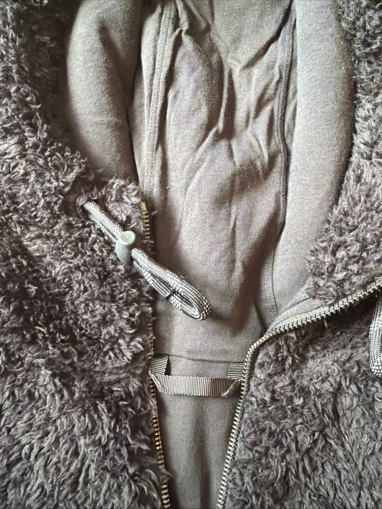 Lululemon Fleece Jacket Hoodie Oh So Sherpa Half Zip Black Uk 8 £128 BNWT image 3