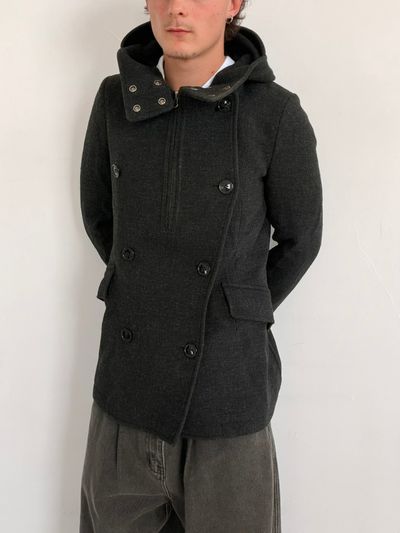 '00s Cabane De Zucca By Issey Miyake Sniper Pea Coat (S)