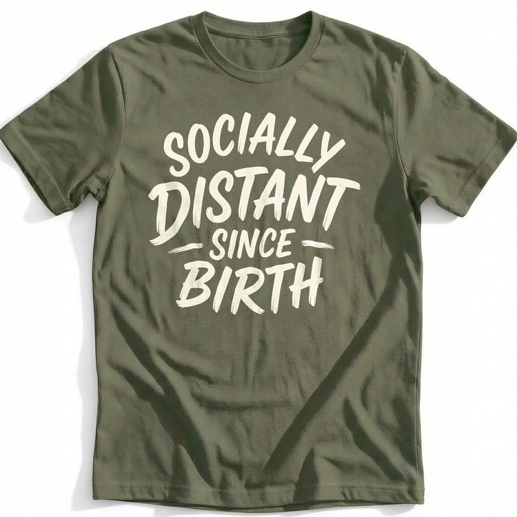Socially Distant Since Birth T-Shirt GC 3