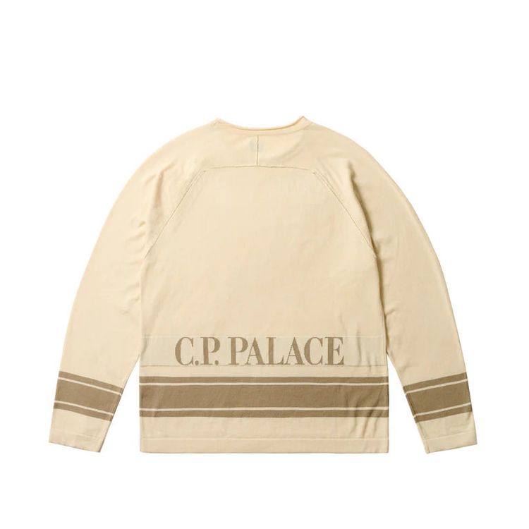 Palace C.P. Company Cotton Sea Island Mock Neck Knit Stone image 4