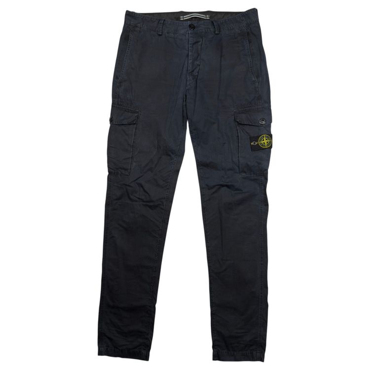 S/S 17 Stone Island Cotton Cargo Trousers - 32 SL - Navy